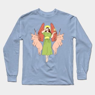 Goddess of Blind Luck Long Sleeve T-Shirt